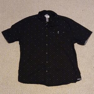 Stylish Black Button Down Shirt XL MENS